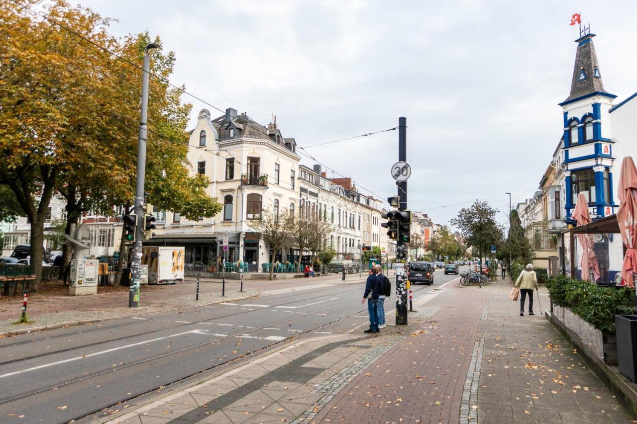 Exklusive Wohnung Am Weserdeich Bremen Luaran gambar